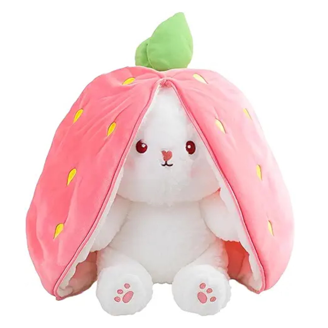 Peluche de Conejo Fresa Blandito y Achuchable