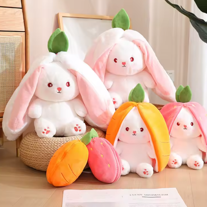 Peluche de Conejo Fresa Blandito y Achuchable