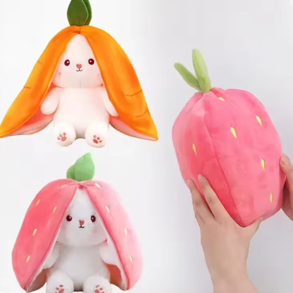 Peluche de Conejo Fresa Blandito y Achuchable